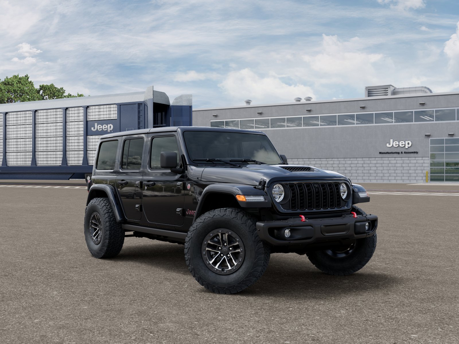 New 2026 Black Clear-Coat Exterior Paint Jeep Rubicon X image 3
