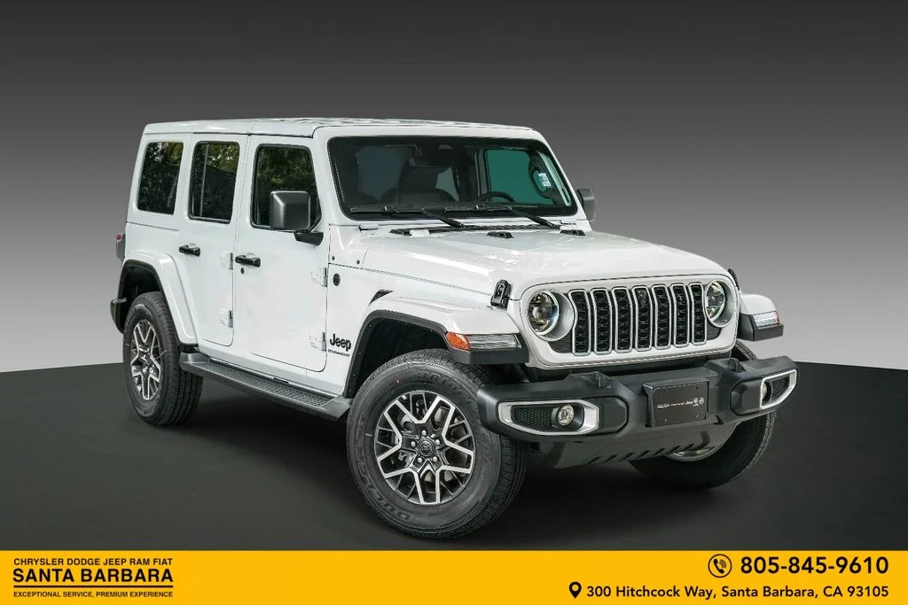 New 2026 Bright White Clear-Coat Exterior Paint Jeep Sahara image 1