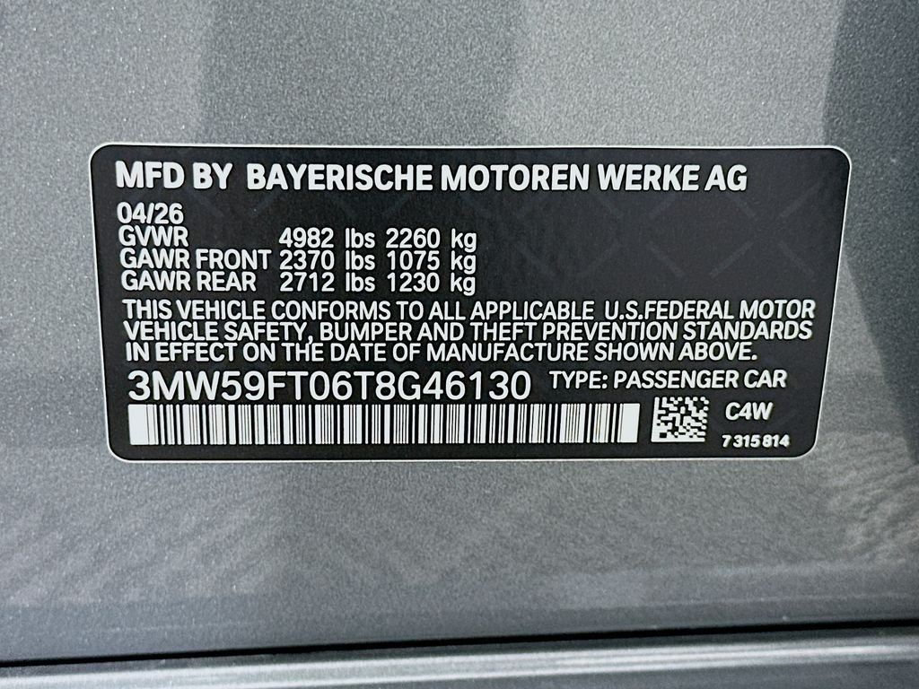 New 2026 Skyscraper Grey Metallic BMW M340i image 24