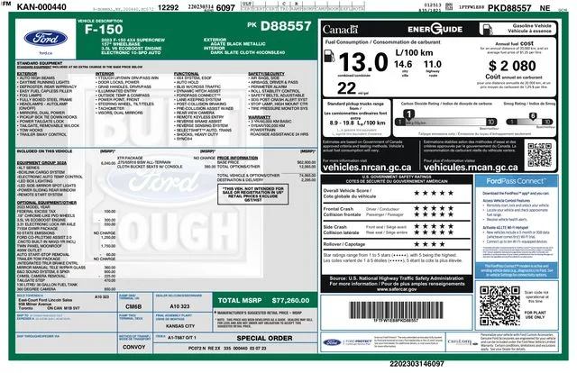Certified Used 2023 Black Ford XLT image 3