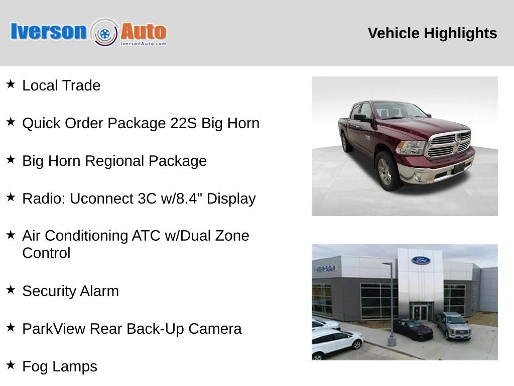 Used 2017 Red Ram Big Horn image 2
