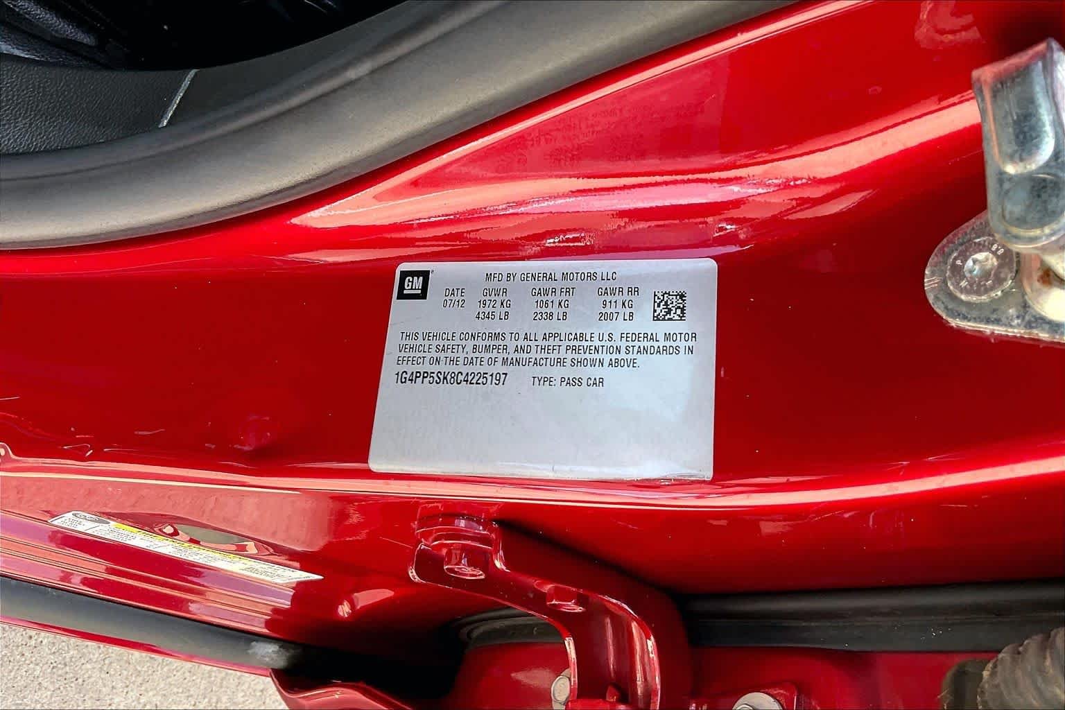 Used 2012 CRYSTAL RED TINTCOAT Buick NA image 25