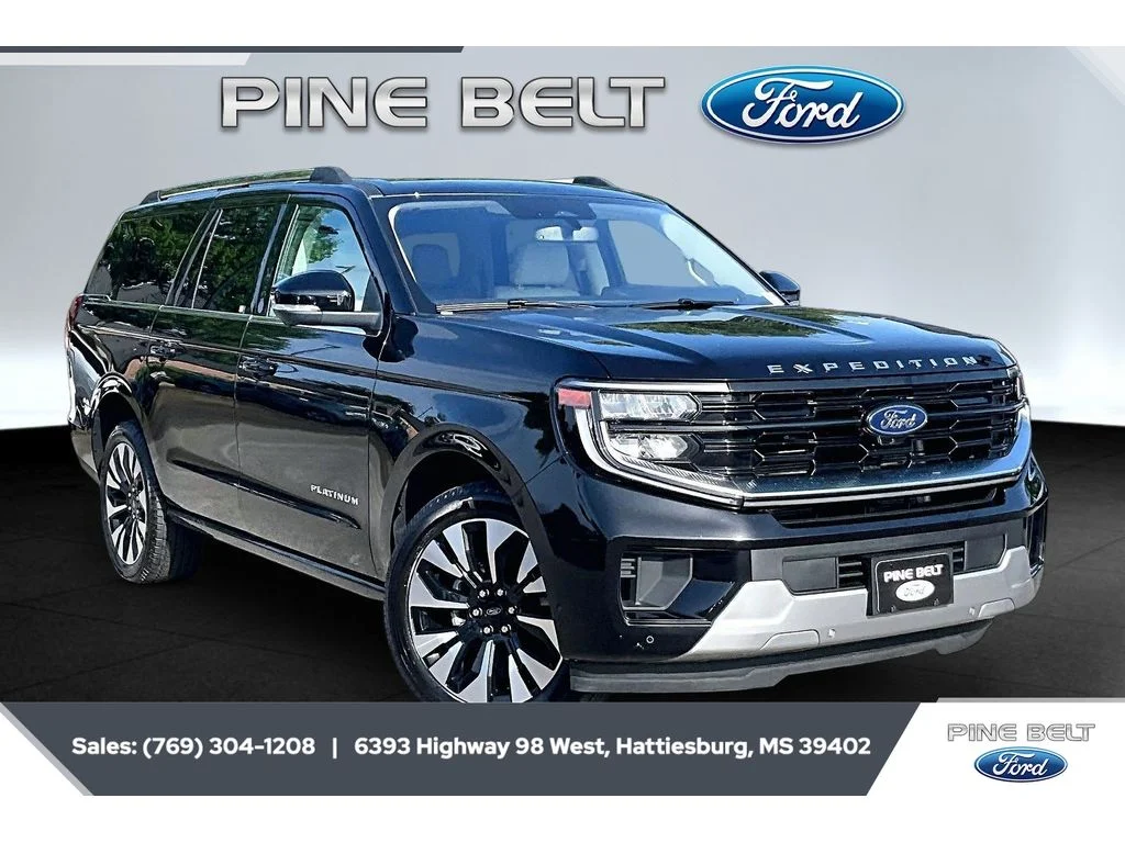 Used 2025 Agate Black Metallic Ford Platinum image 1