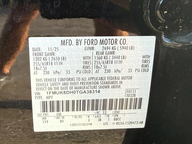Used 2026 Agate Black Metallic Ford Active 4WD image 26