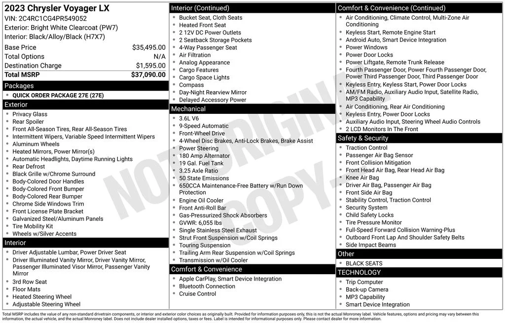 Certified Used 2023 White Chrysler LX image 7