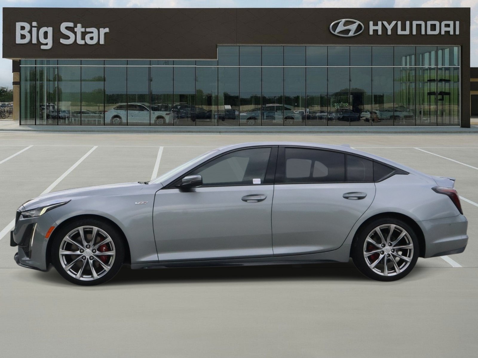 Used 2023 Argent Silver Metallic Cadillac V-Series image 2
