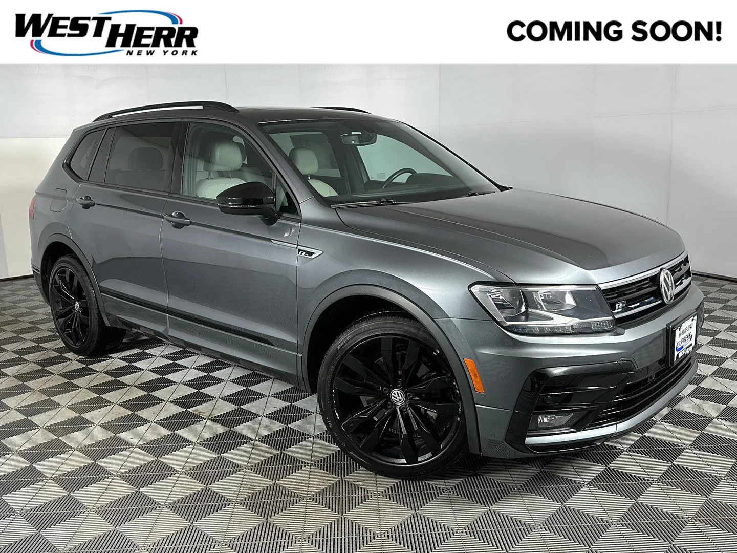 Used 2021 Platinum Gray Metallic Volkswagen SE R-Line Black image 1