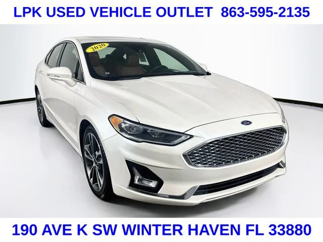 Used 2020 White Ford Titanium image 1