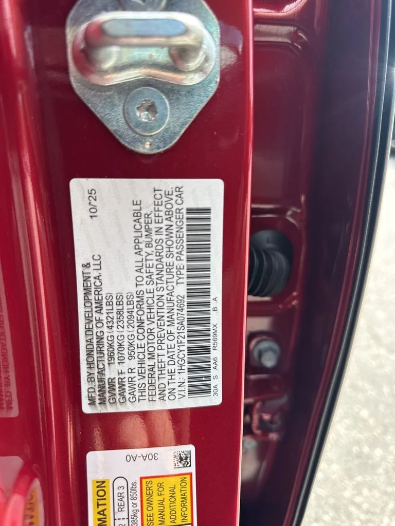 Used 2025 Red Honda LX image 35