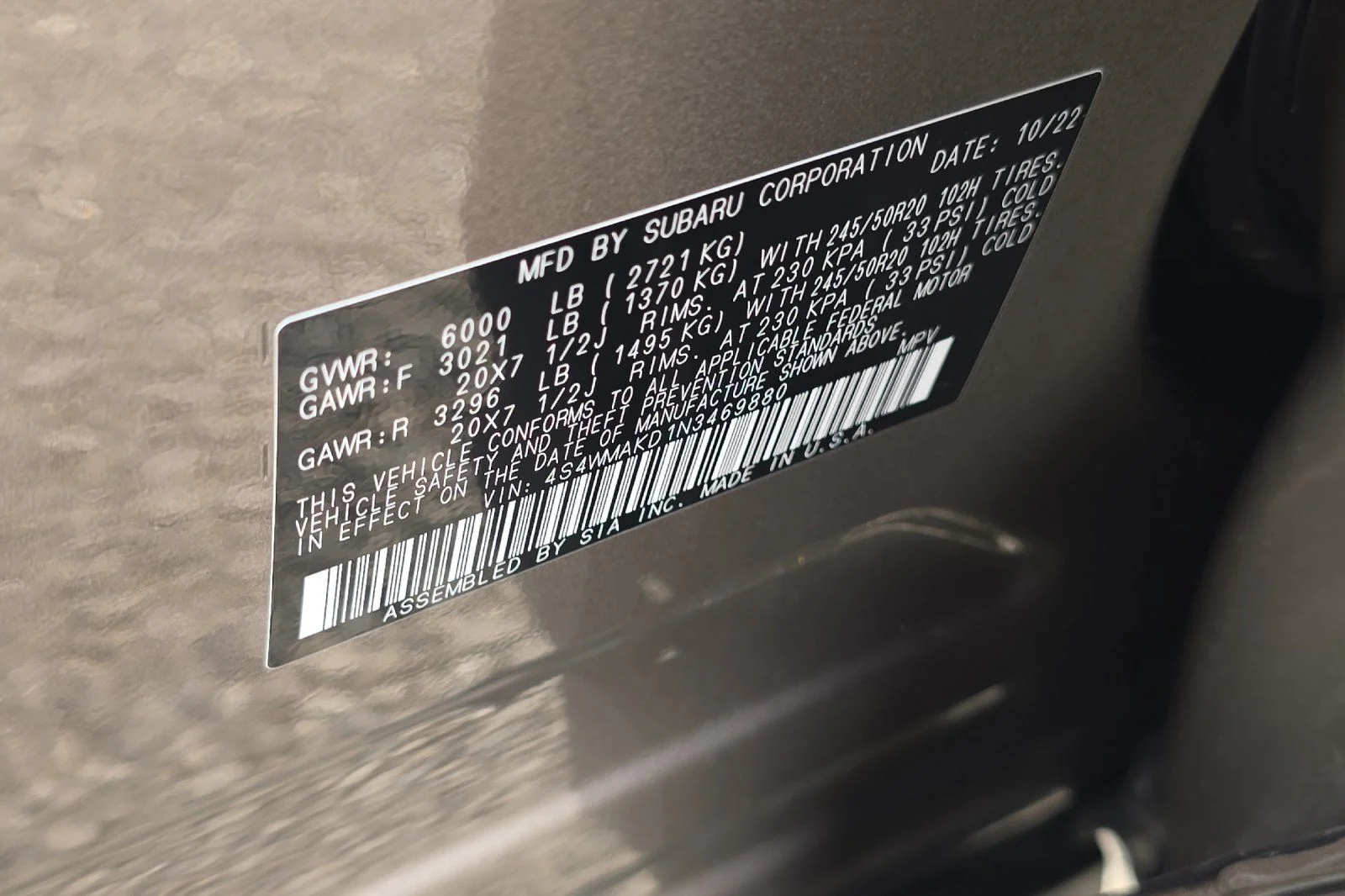 Used 2022 Brown Subaru Limited image 26