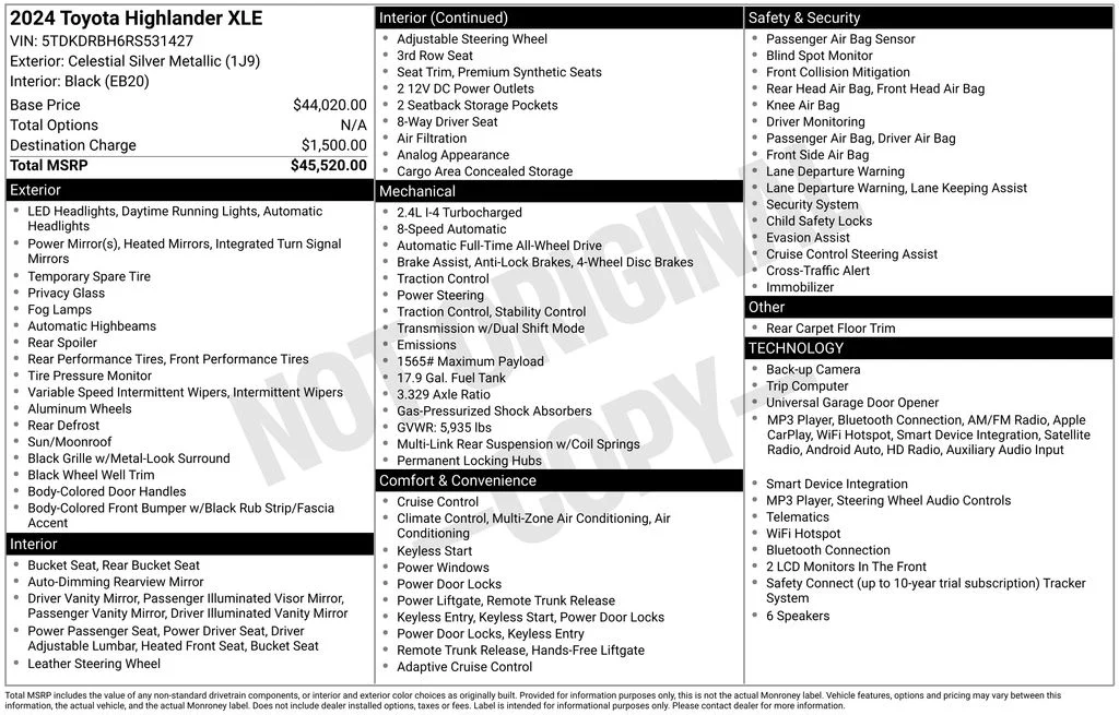 Used 2024 Silver Toyota XLE image 39
