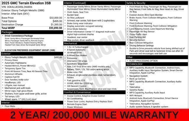 Used 2025 Black GMC Elevation image 45