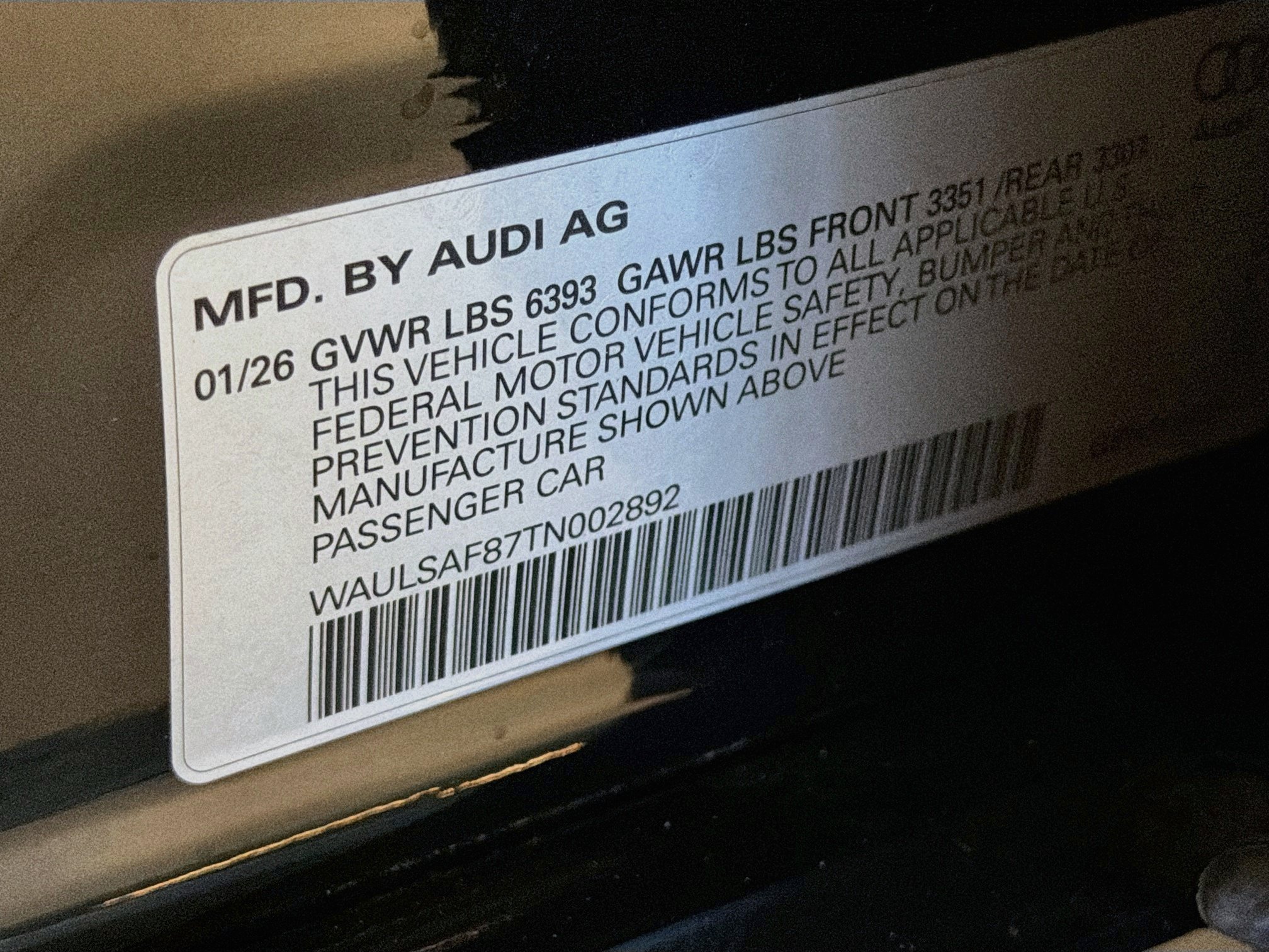 New 2026 Mythos Black Metallic Audi  image 41