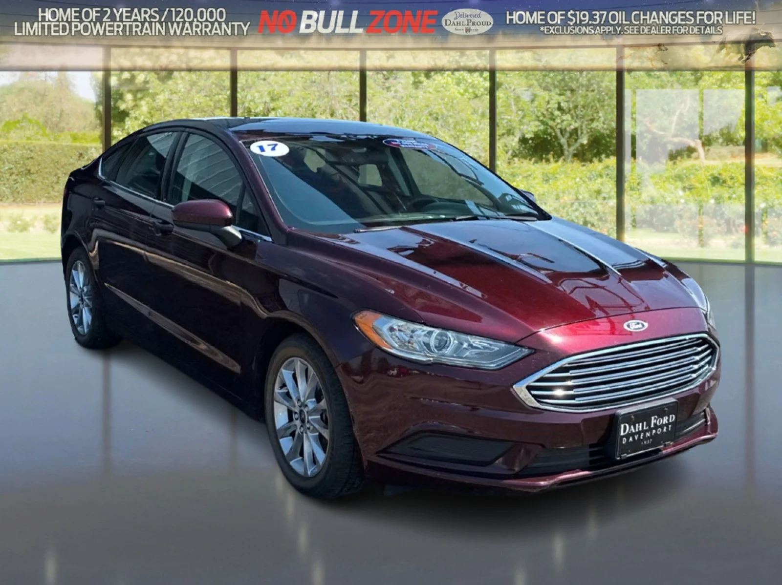Used 2017 Burgundy Velvet Metallic Tinted Clearcoat Ford SE image 7