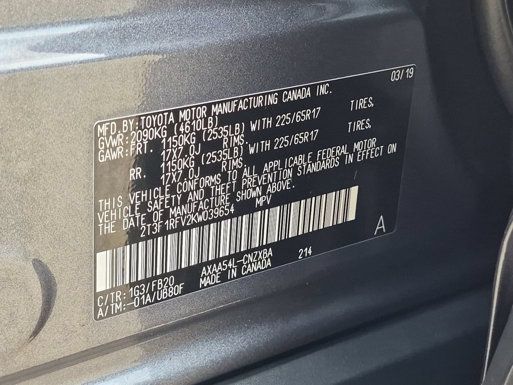 Used 2019 Gray Toyota LE image 34