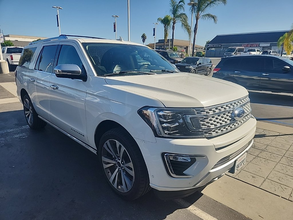 Used 2021 White Metallic Ford Platinum image 1