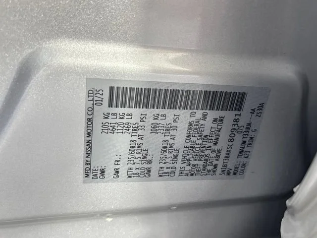 Used 2025 Silver Nissan SV image 19