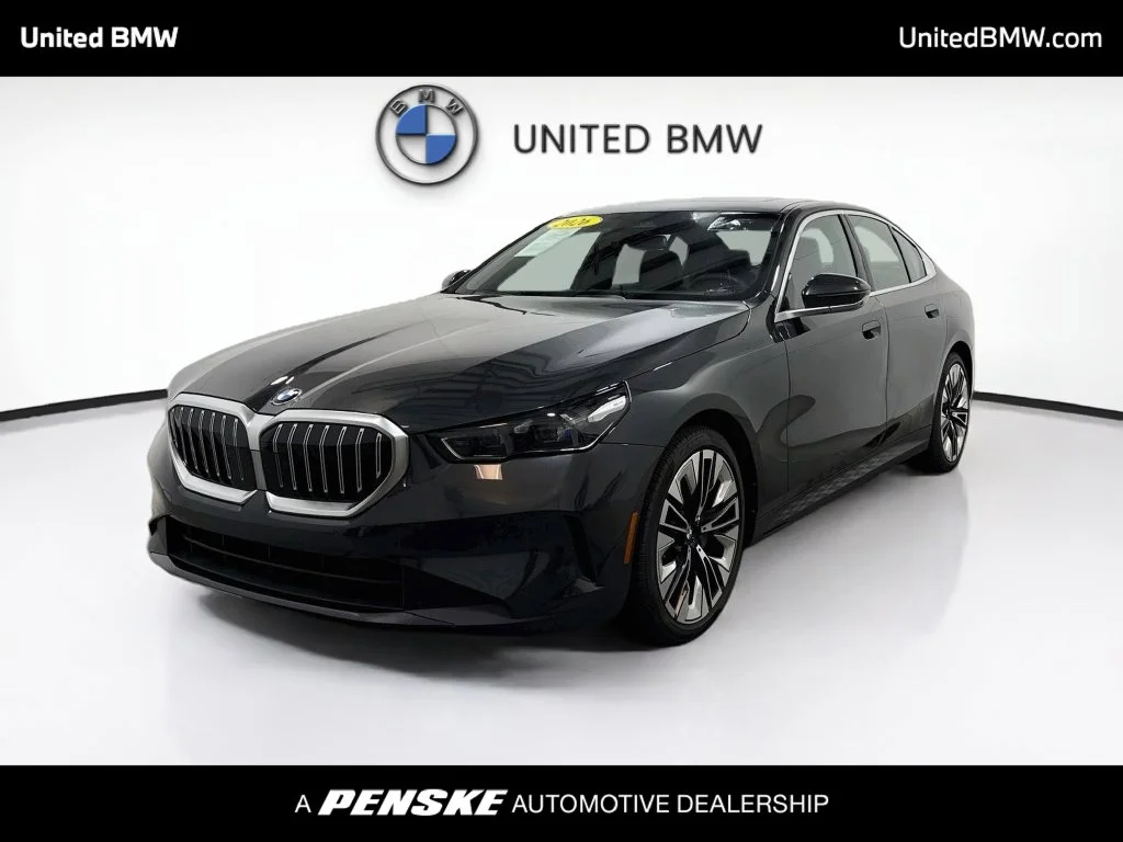 Certified Used 2026 Dark Graphite Metallic BMW 530i image 1