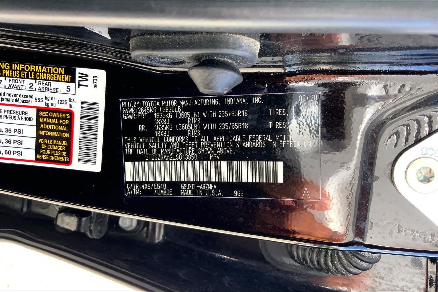 Used 2020 Opulent Amber Toyota XLE image 36