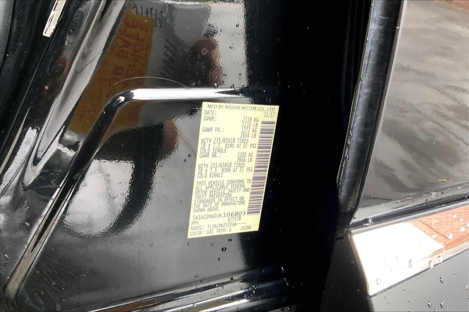 Used 2018 Magnetic Black Metallic Nissan S image 34