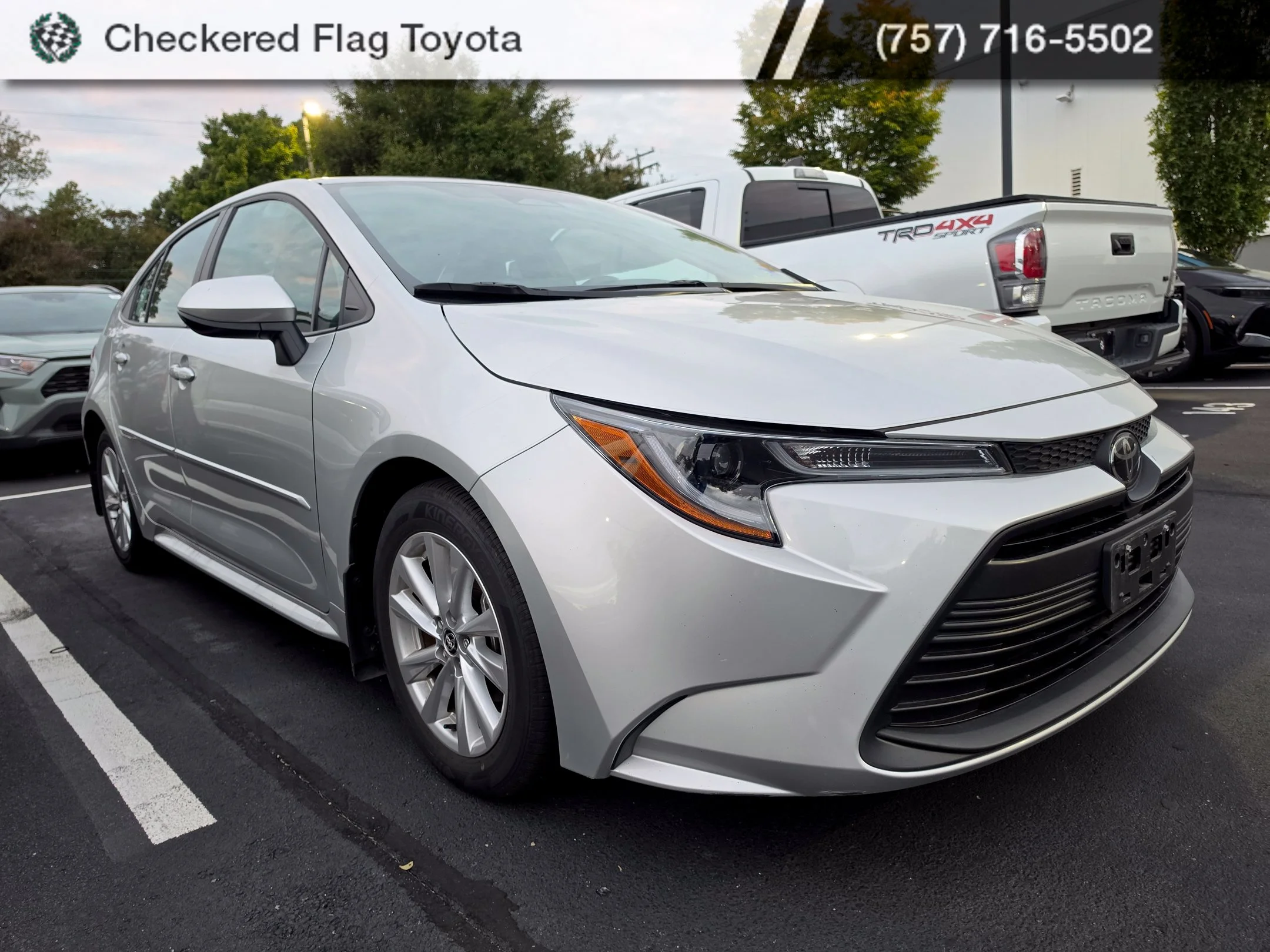 Used 2025 Classic Silver Metallic Toyota LE image 3