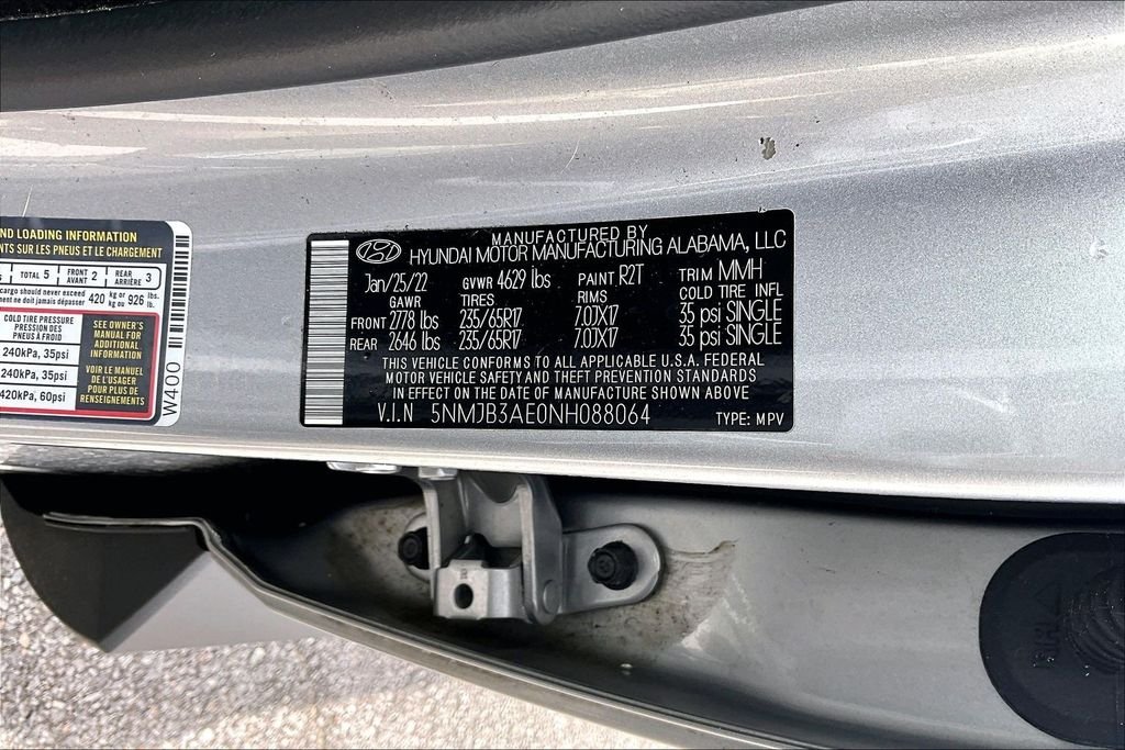 Used 2022 Silver Hyundai SEL image 16