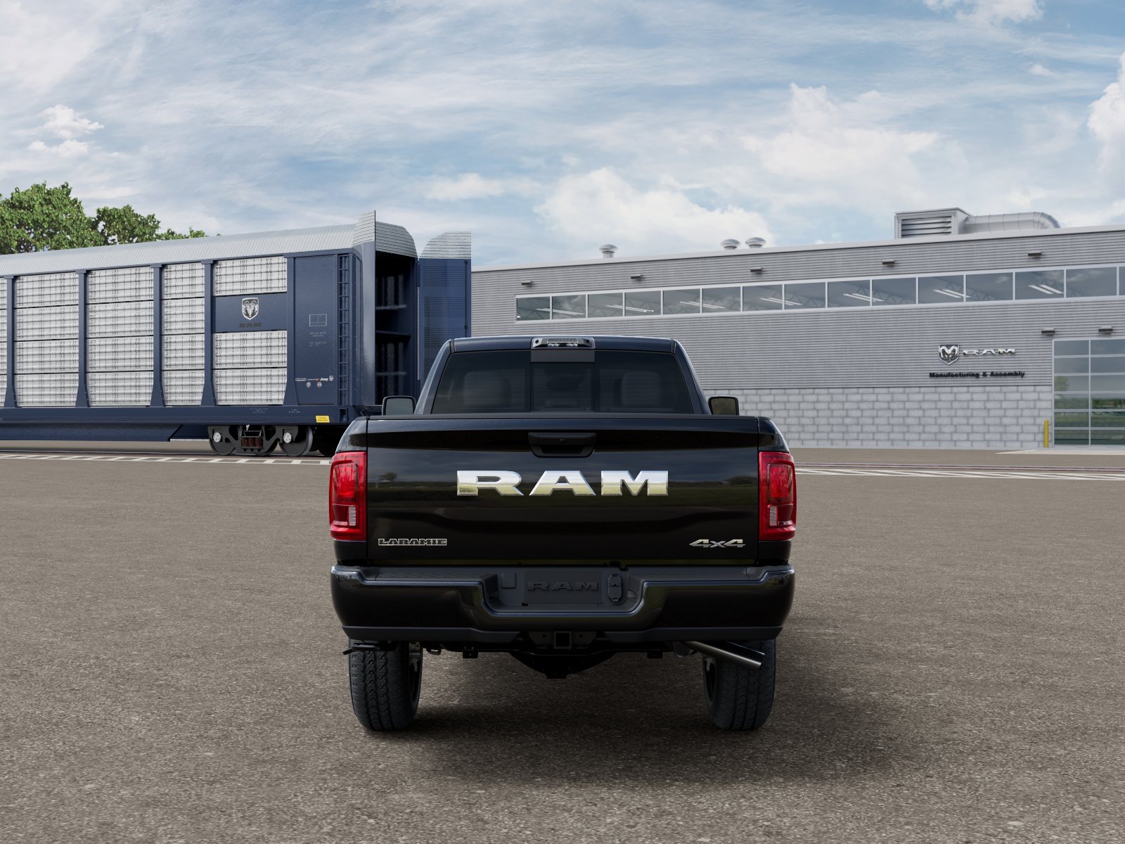 New 2026 Diamond Black Crystal Pearl-Coat Exterior Paint RAM LARAMIE image 7