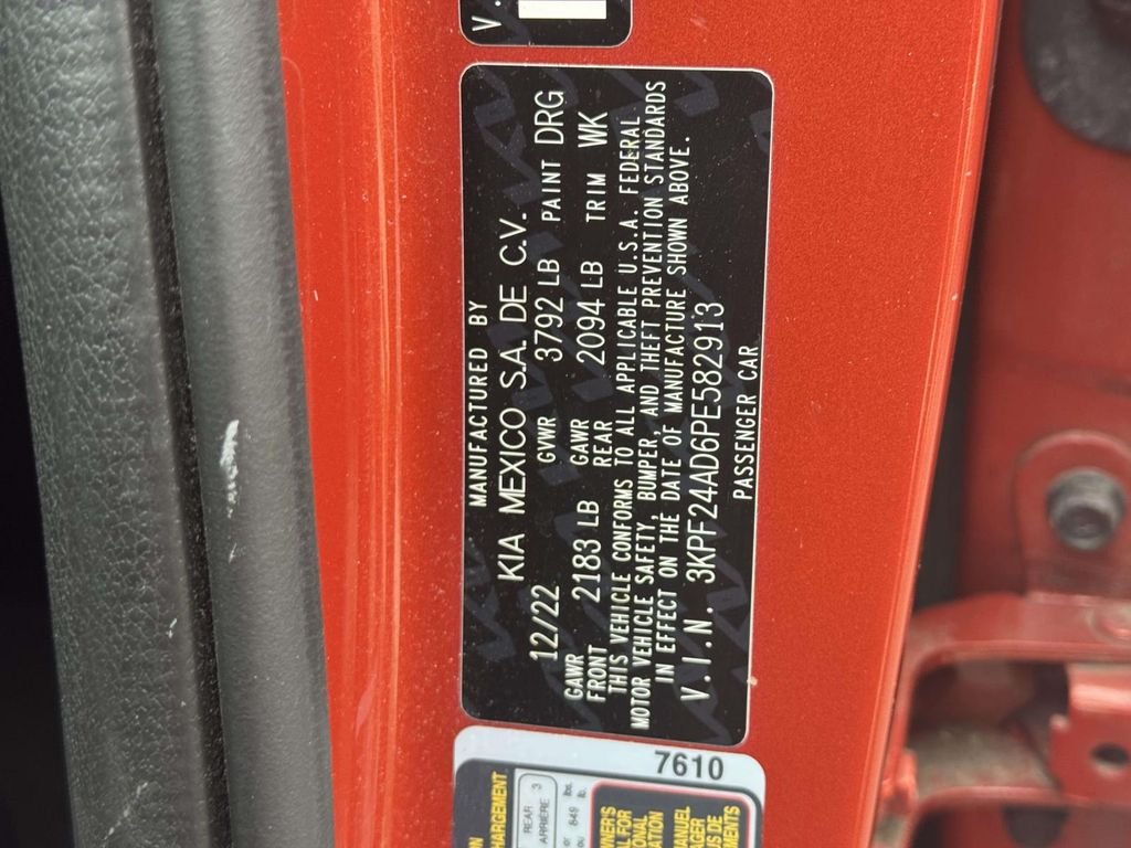 Used 2023 Red Kia LXS image 16