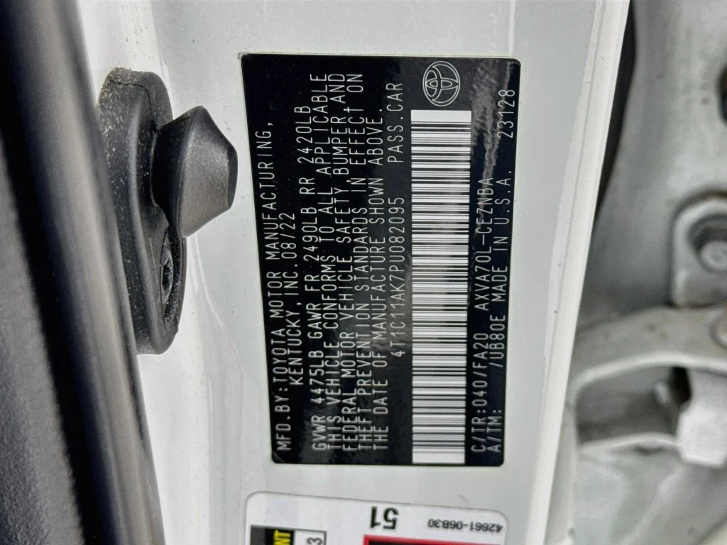 Used 2023 White Toyota LE image 36