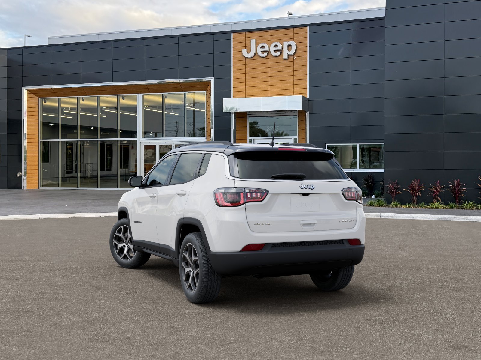 New 2026 Bright White Clear-Coat Exterior Paint Jeep Limited image 3