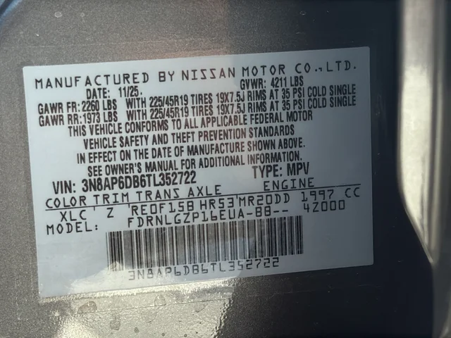 New 2026 Gun Metallic / Scarlet Ember Tintcoat Two-tone Nissan SR image 28
