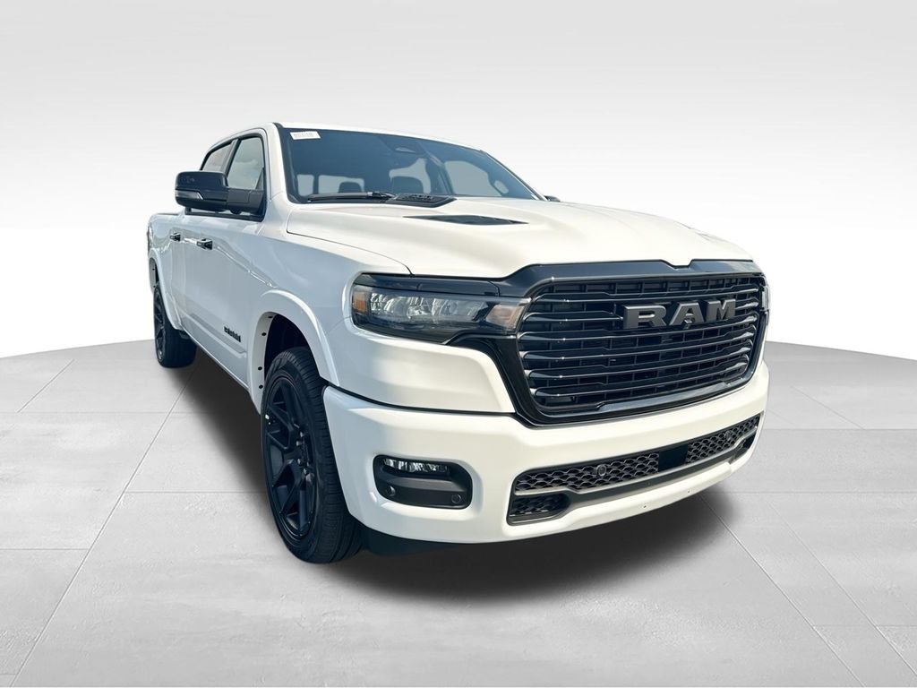 New 2026 Bright White Clear-Coat Exterior Paint RAM Laramie image 2