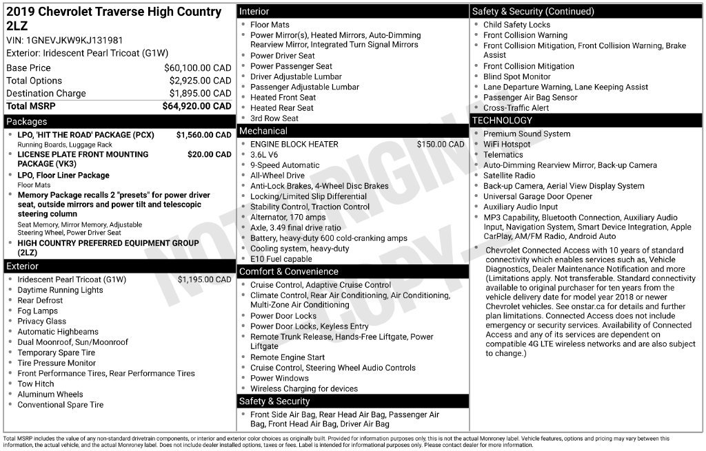 Used 2019 White Chevrolet High Country image 29
