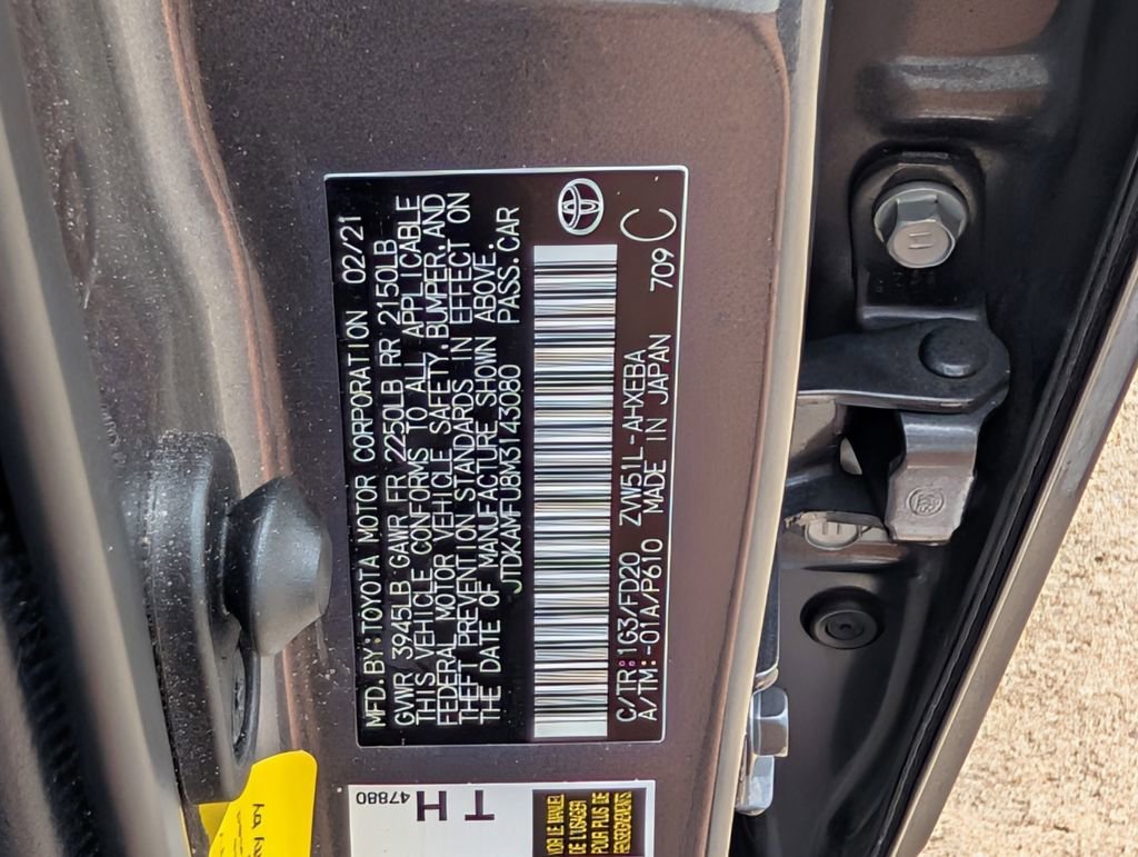 Used 2021 Gray Toyota LE image 34
