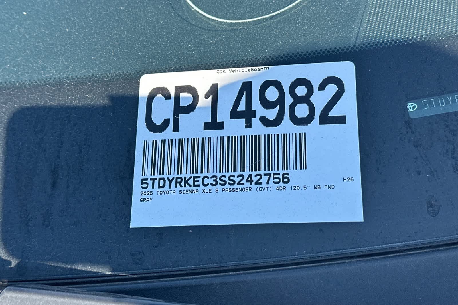 Certified Used 2025 Magnetic Gray Metallic Toyota XLE image 3