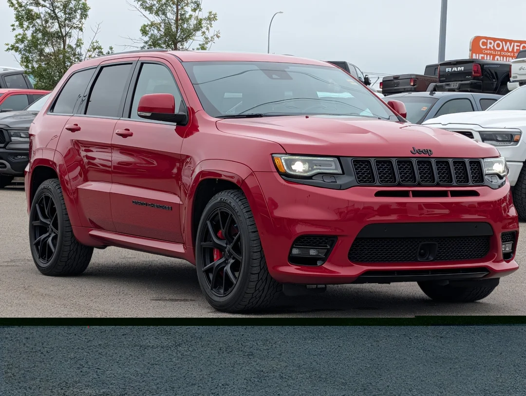 Certified Used 2020 Red Jeep SRT - - 4x4 - Command View Sunroof - Rear DVD - Trailer Tow - 2 Sets Wheels & Tires & More! image 2