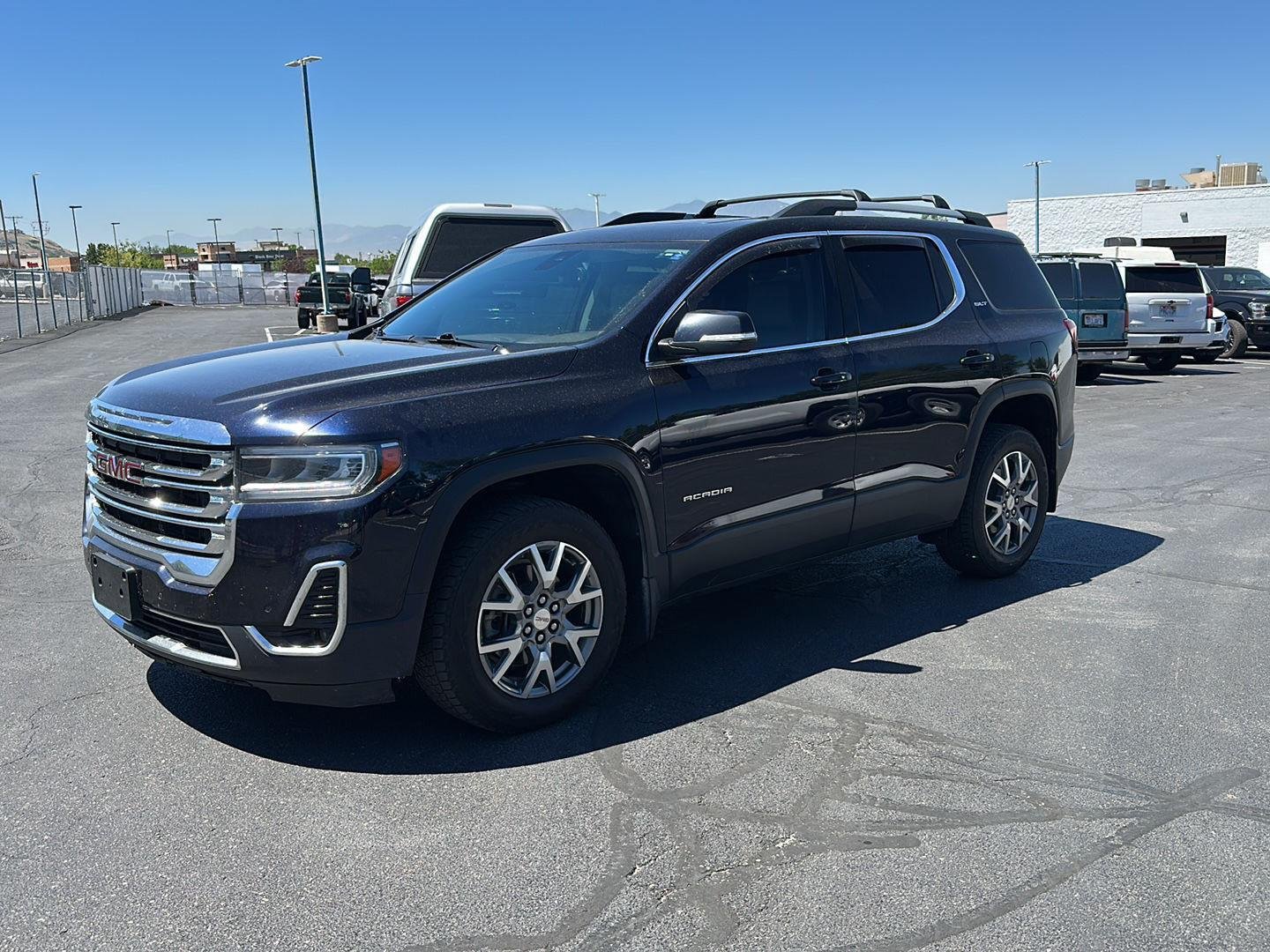Used 2021 GMC Acadia SLT with VIN 1GKKNULS4MZ222609 for sale in Woods Cross, UT