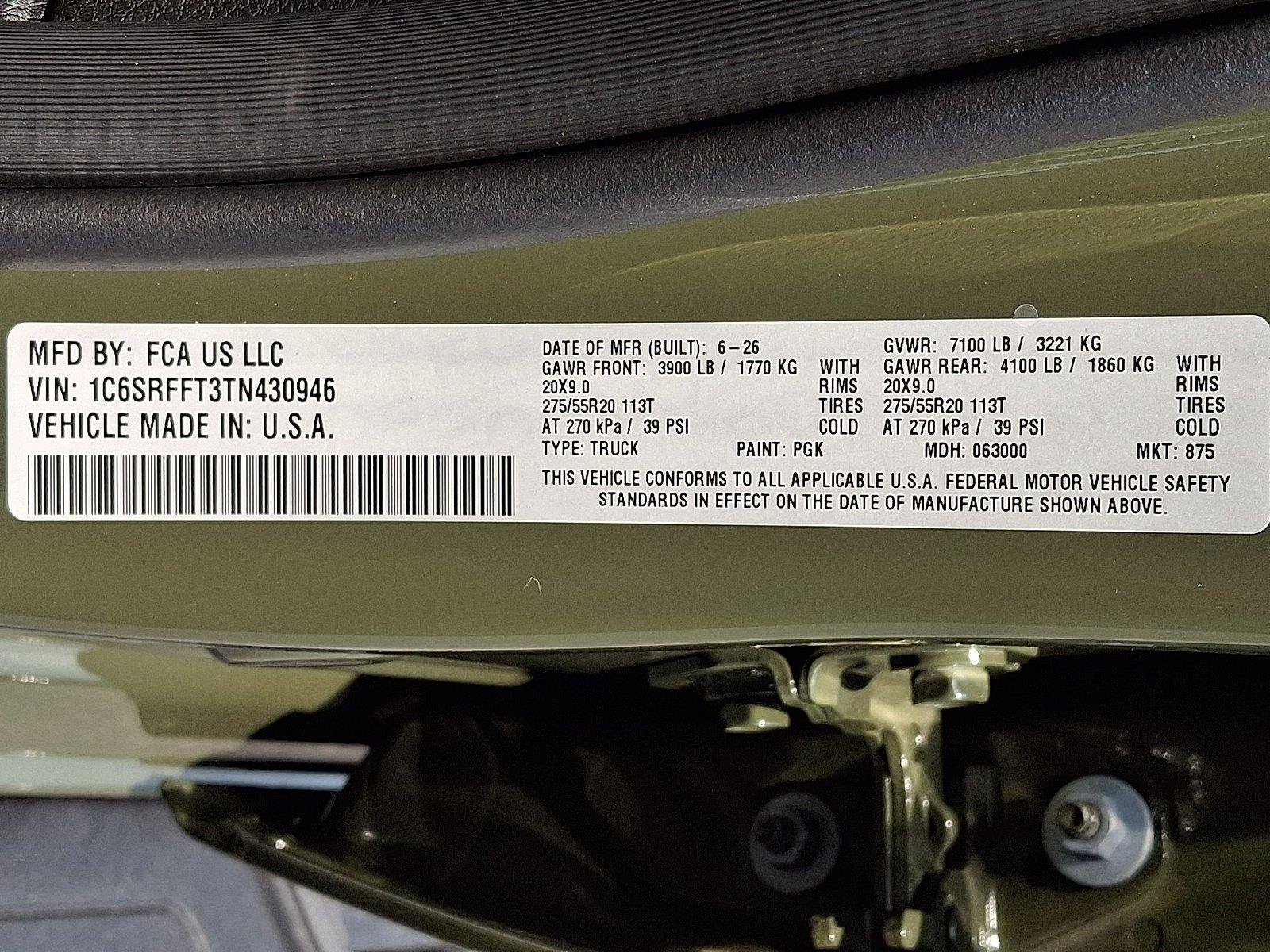 New 2026 Tank Exterior Paint RAM Big Horn image 17