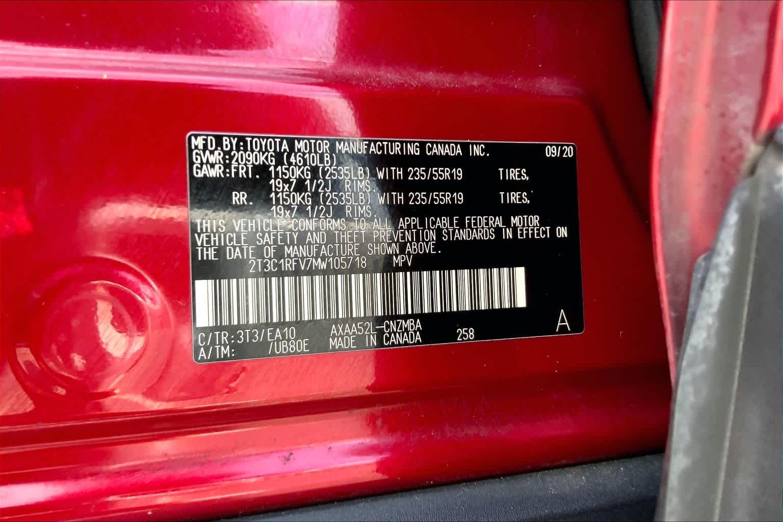 Used 2021 Ruby Flare Pearl Toyota XLE Premium image 36