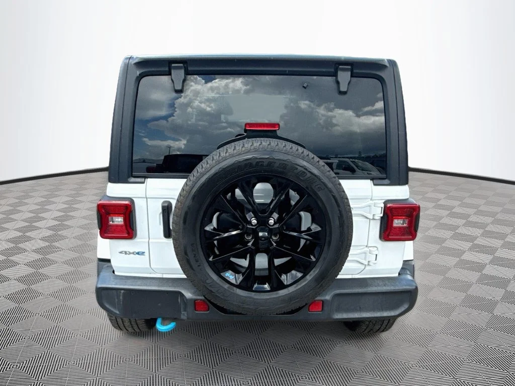 Used 2023 White Jeep Sahara 4xe image 7