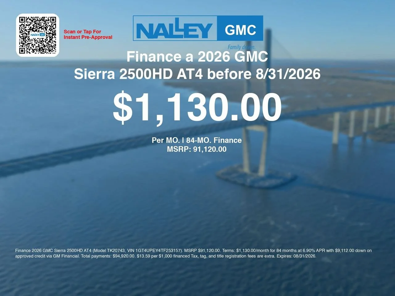 New 2026 Summit White GMC AT4 image 7