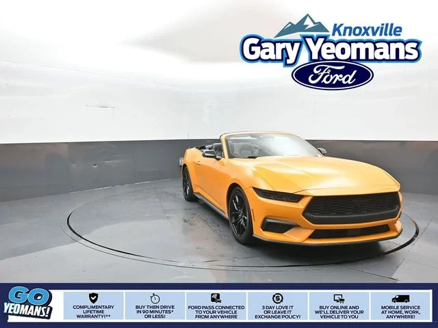 New 2026 Orange Fury Metallic Tri-coat Ford EcoBoost® Premium Convertible image 1