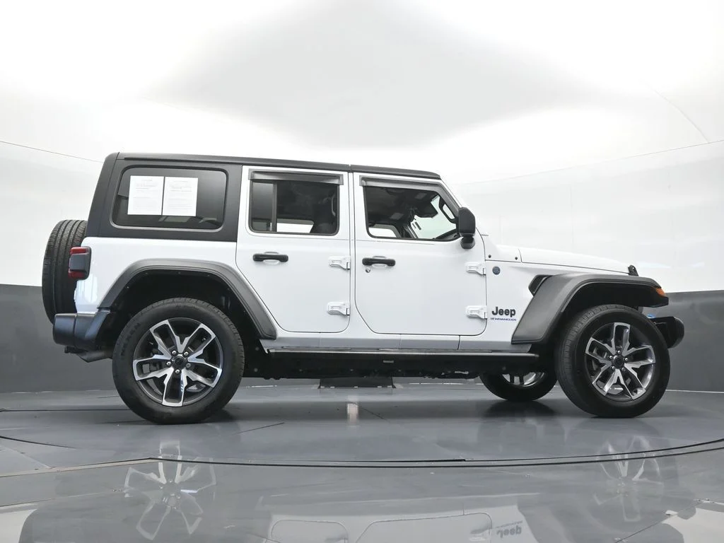 Used 2024 Bright White Clearcoat Jeep Sport S 4xe image 57