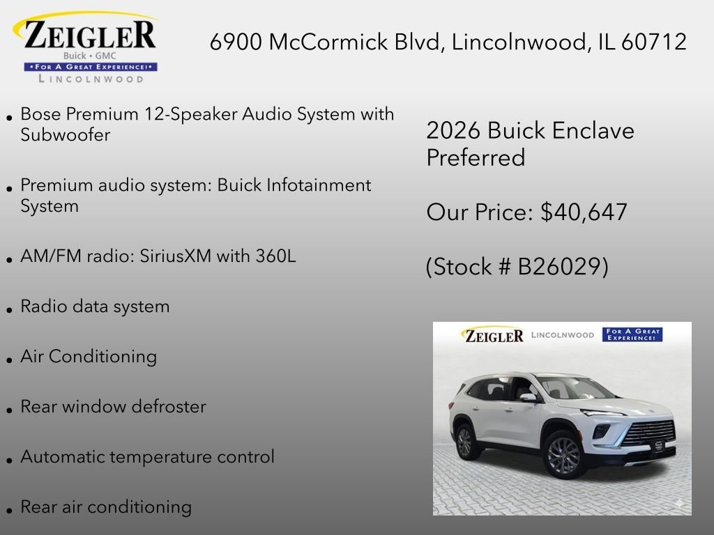 2026 Buick Enclave Preferred - Photo 12