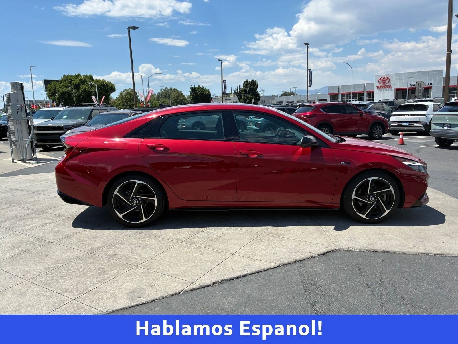 Used 2023 Scarlet Red Pearl Hyundai N Line image 2