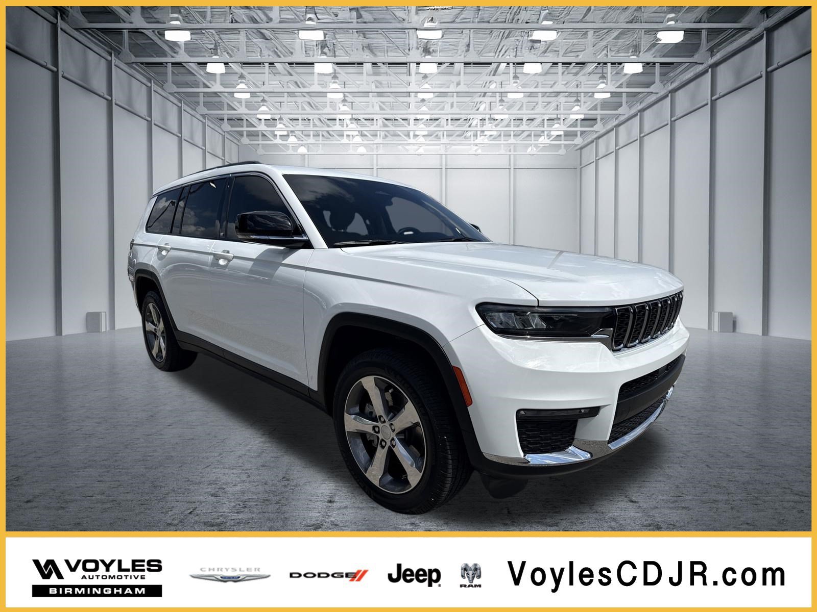 Used 2021 Bright White Clearcoat Jeep Limited image 1
