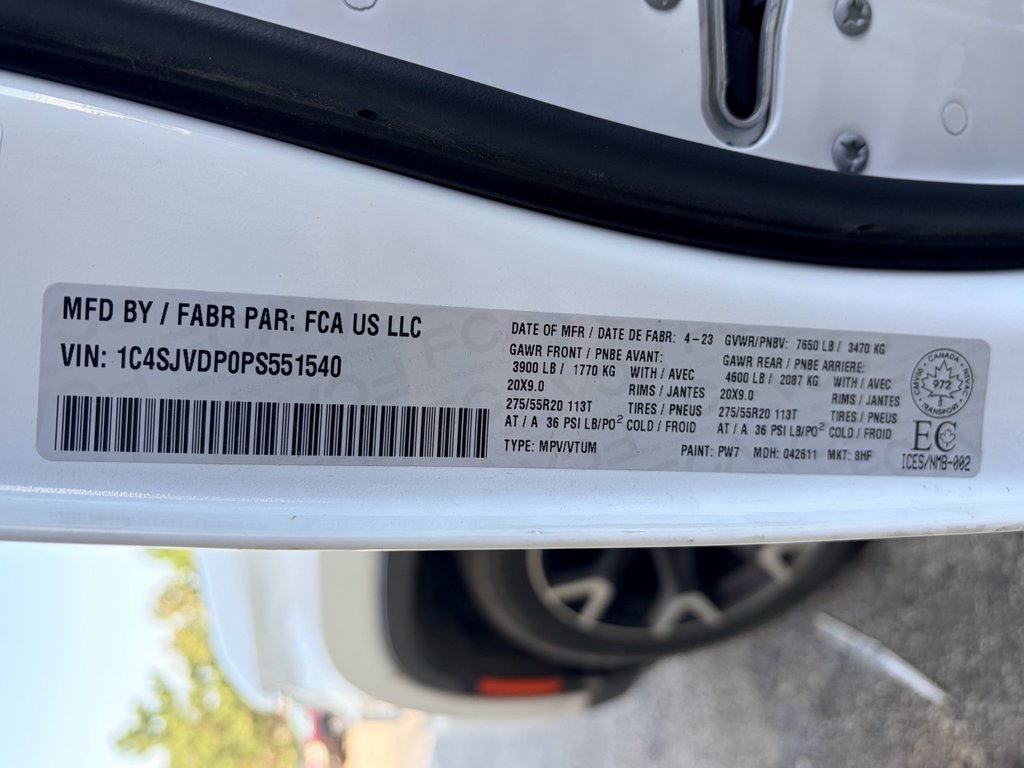 Used 2023 Bright White Jeep Series III image 15