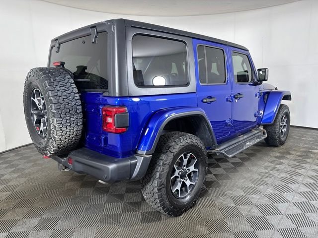 Used 2019 Ocean Blue Metallic Jeep Unlimited Rubicon image 3