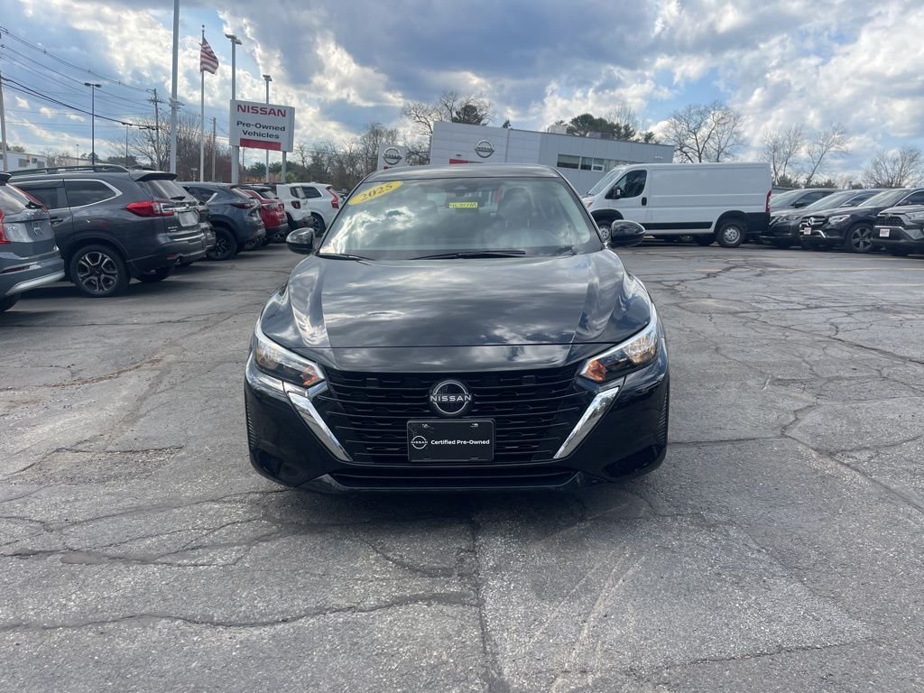 Certified 2025 Nissan Sentra S with VIN 3N1AB8BV6SY345387 for sale in Marlborough, MA