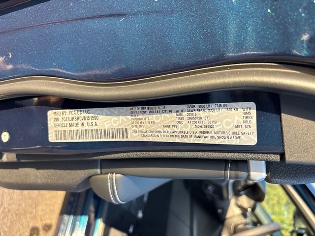 New 2027 Fathom Blue Pearl-Coat Paint Jeep Limited Reserve image 34